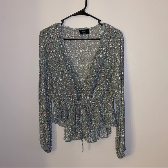 Vici Tops - VICI Floral Babydoll Top